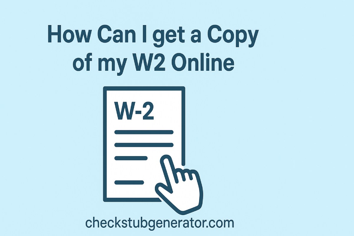 How can I get a Copy of my W2 Online
